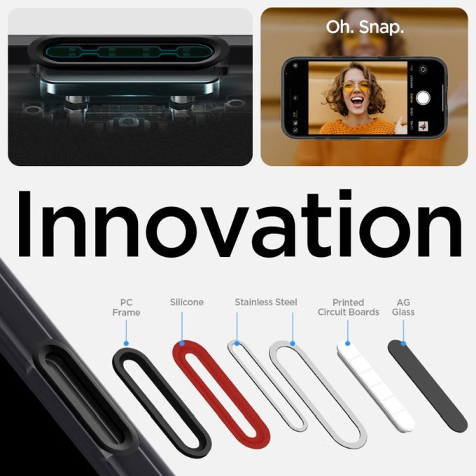 Spigen - Coque Ultra Hybrid "T" avec MagSafe pour iPhone 16, Frost Black