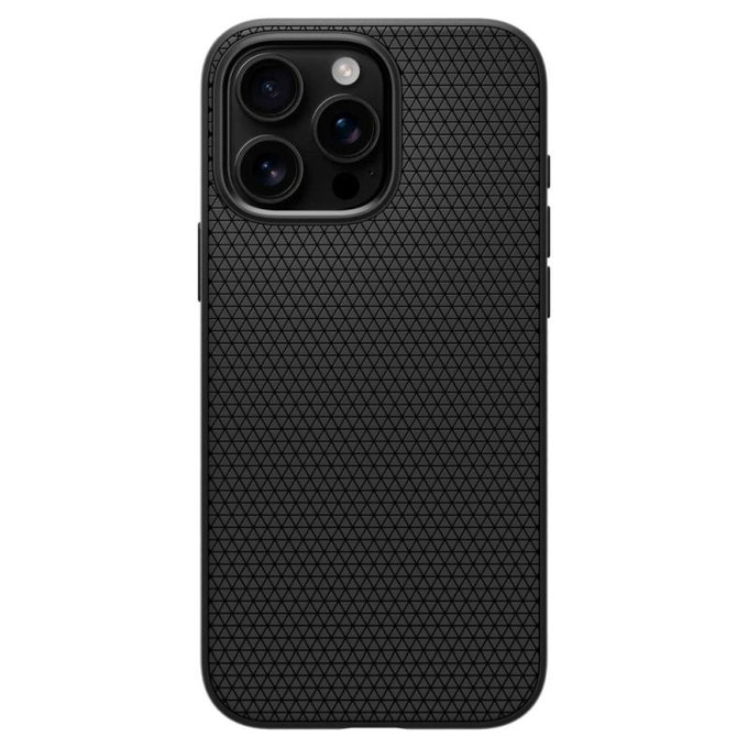 Spigen - Coque Liquid Air "T" avec MagSafe pour iPhone 16 Pro Max, Matte Black