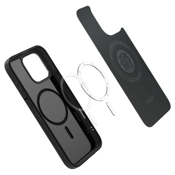 Spigen - Coque Liquid Air "T" avec MagSafe pour iPhone 16 Pro Max, Matte Black