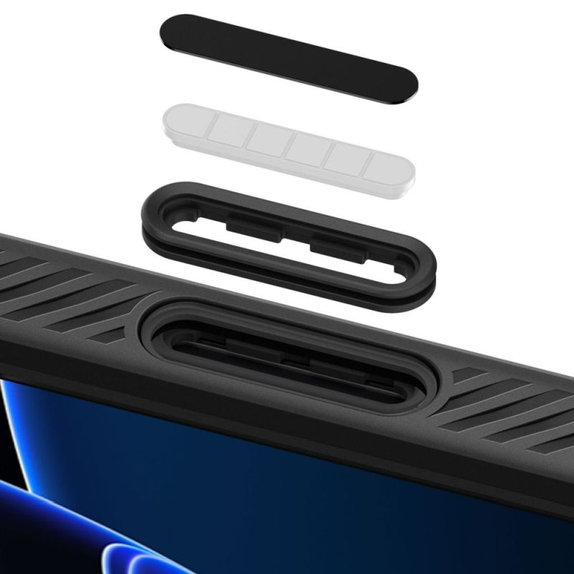 Spigen - Coque Liquid Air "T" avec MagSafe pour iPhone 16 Pro, Matte Black