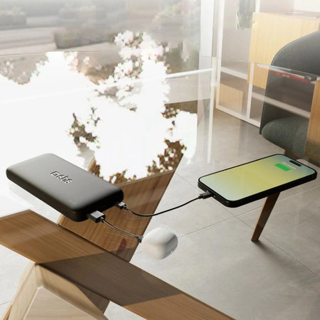 SBS - PowerBank 10000mAh, 10W, Infinity, LiFePO4, USB-C/USB-A, noir