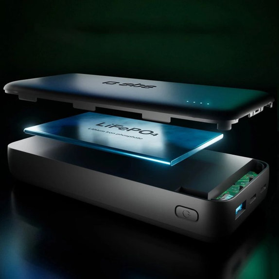 SBS - PowerBank 20000mAh, 10W, Infinity, LiFePO4, USB-C/USB-A, noir