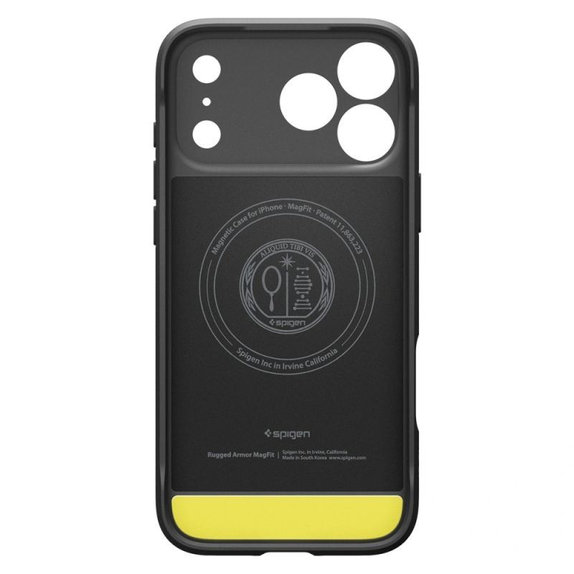Spigen - Housse Rugged Armor MagSafe pour iPhone 17 Pro Max, Matte Black