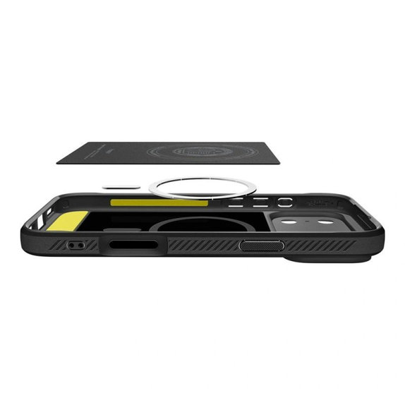 Spigen - Housse Rugged Armor MagSafe pour iPhone 17 Pro Max, Matte Black