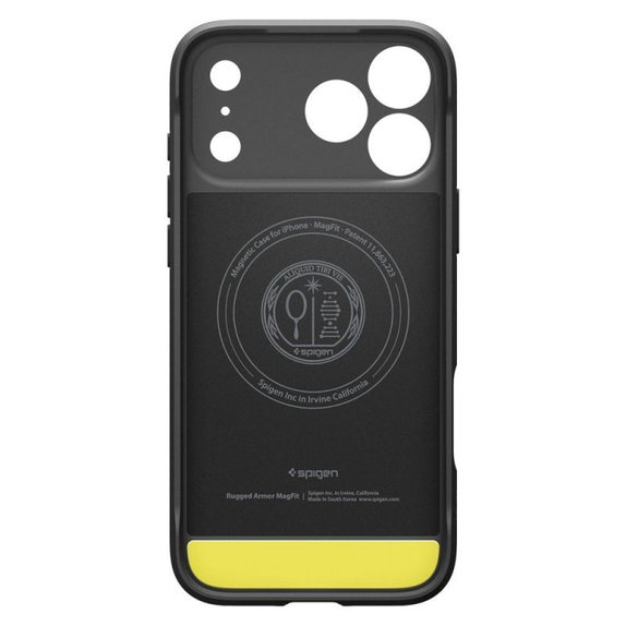 Spigen - Housse Rugged Armor MagSafe pour iPhone 17 Pro, Matte Black