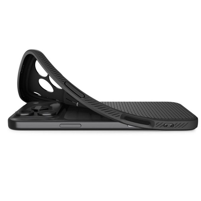 Spigen - Housse Liquid Air pour iPhone 17 Pro, Matte Black