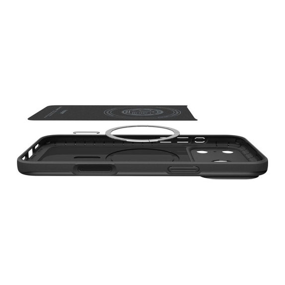 Spigen - Housse Thin Fit MagSafe pour iPhone 17 Pro, noir