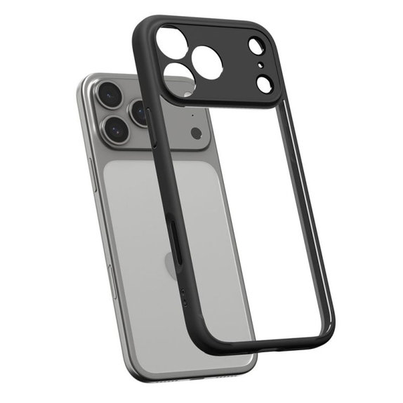 Spigen - Housse Ultra Hybrid pour iPhone 17 Pro, Matte Black