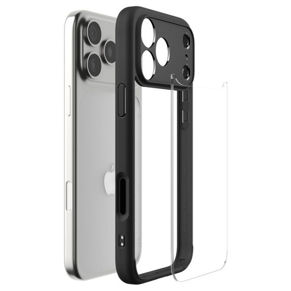 Spigen - Housse Ultra Hybrid pour iPhone 17 Pro, Matte Black