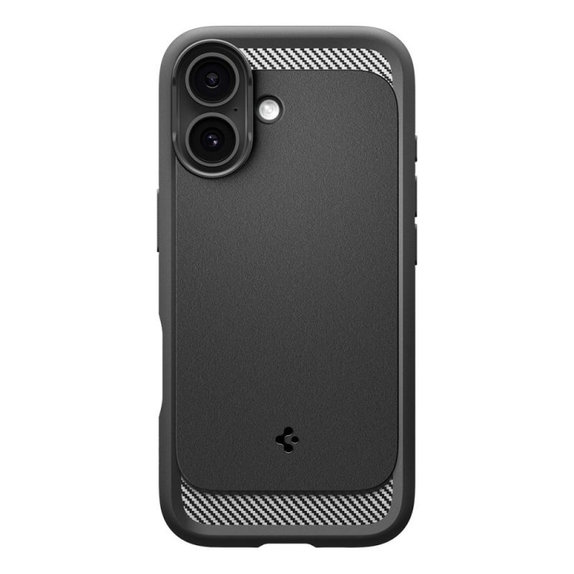 Spigen - Housse Rugged Armor MagSafe pour iPhone 17, Matte Black