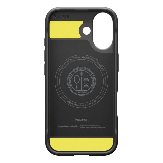 Spigen - Housse Rugged Armor MagSafe pour iPhone 17, Matte Black