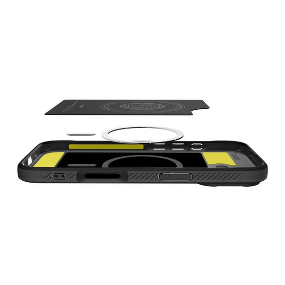 Spigen - Housse Rugged Armor MagSafe pour iPhone 17, Matte Black