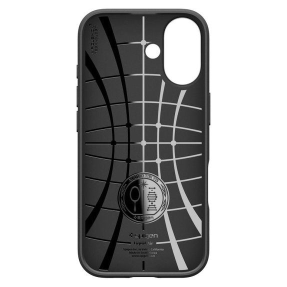Spigen - Housse Liquid Air pour iPhone 17, Matte Black