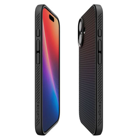 Spigen - Housse Liquid Air pour iPhone 17, Matte Black