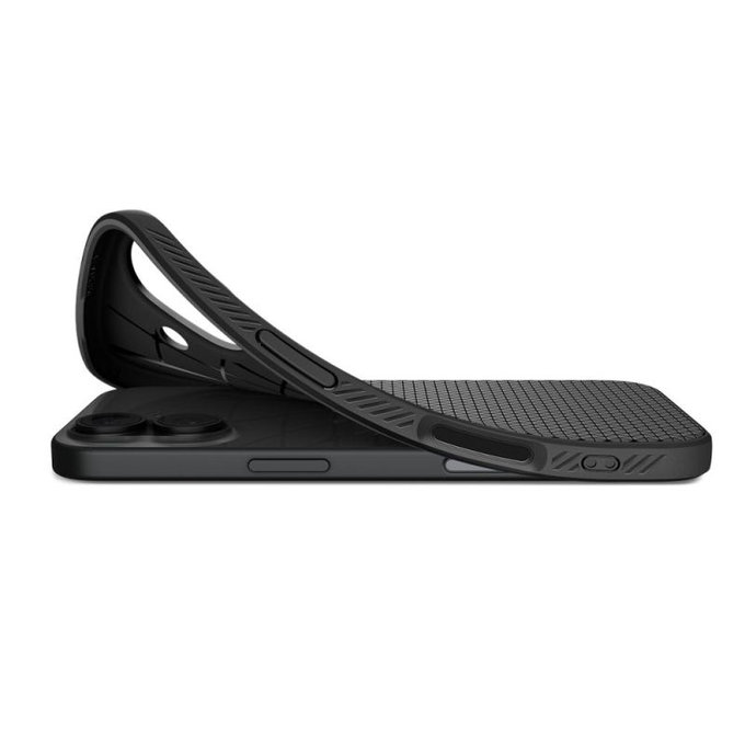 Spigen - Housse Liquid Air pour iPhone 17, Matte Black