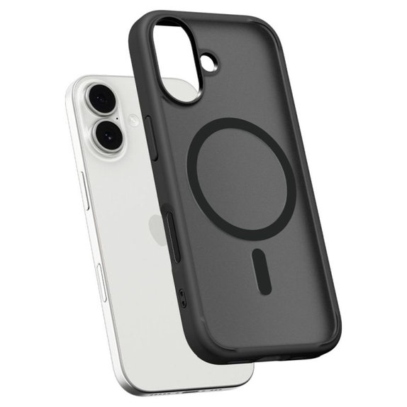 Spigen - Housse Ultra Hybrid MagSafe pour iPhone 17, Frost Black
