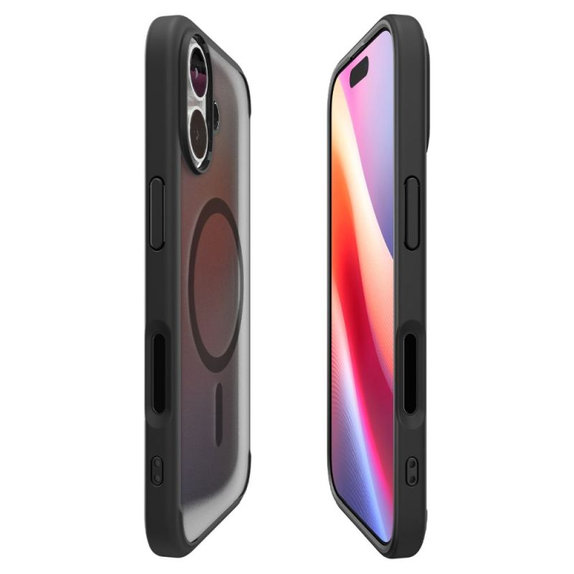 Spigen - Housse Ultra Hybrid MagSafe pour iPhone 17, Frost Black
