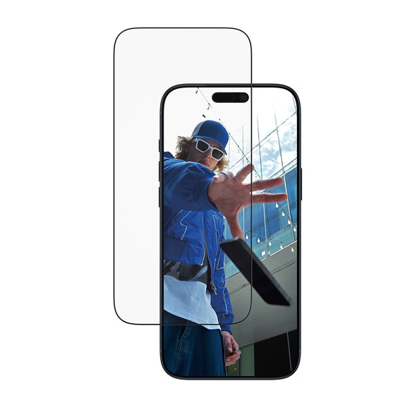 Verre trempé UWF avec applicateur pour iPhone 17 Pro Max, Noir, PanzerGlass