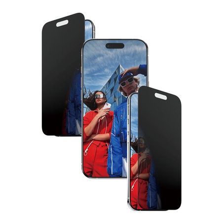 PanzerGlass - Verre trempé UWF 2-Way Privacy avec applicateur pour iPhone 17 Air, noir