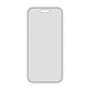 PanzerGlass - Verre trempé UWF 2-Way Privacy avec applicateur pour iPhone 17 Air, noir