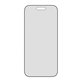 Verre trempé UWF 2-Way Privacy avec applicateur pour iPhone 17 Air, Noir, PanzerGlass