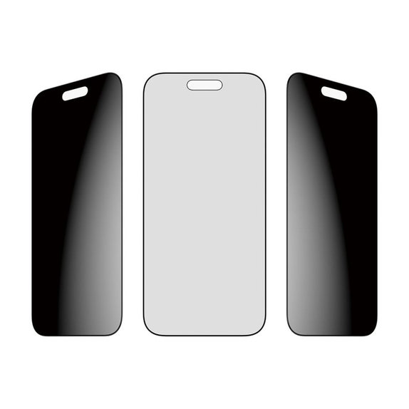PanzerGlass - Verre trempé UWF 2-Way Privacy avec applicateur pour iPhone 17 Air, noir