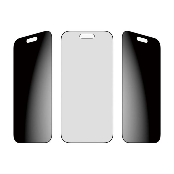 PanzerGlass - Verre trempé UWF 2-Way Privacy avec applicateur pour iPhone 17 Air, noir