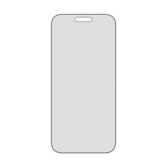 Verre trempé UWF 2-Way Privacy avec Fastfit pour iPhone 17 Pro Max, Noir, PanzerGlass