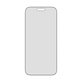 Verre trempé UWF 2-Way Privacy avec Fastfit pour iPhone 17 Pro Max, Noir, PanzerGlass