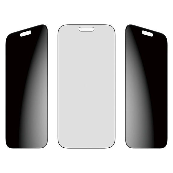 Verre trempé UWF 2-Way Privacy avec Fastfit pour iPhone 17 Pro Max, Noir, PanzerGlass