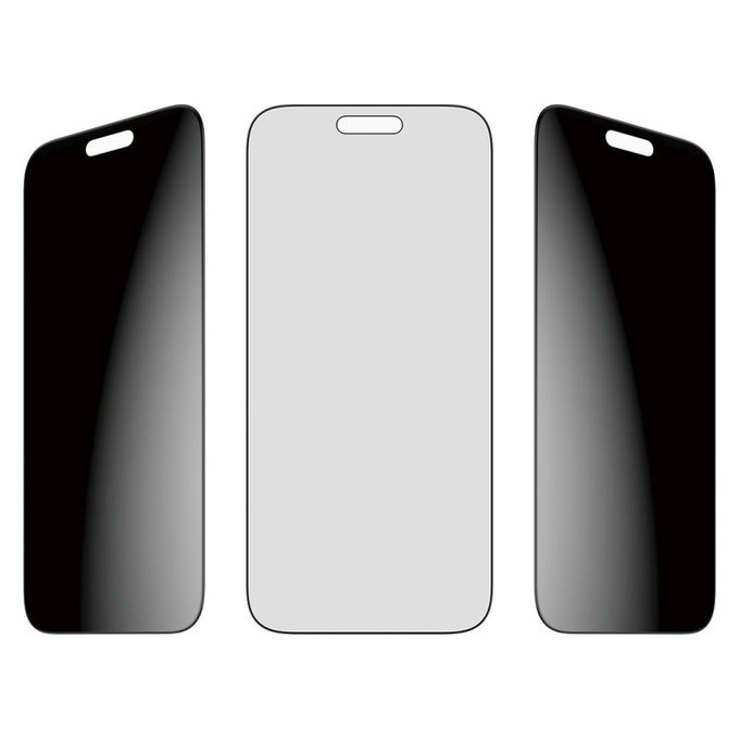 Verre trempé UWF 2-Way Privacy avec Fastfit pour iPhone 17 Pro Max, Noir, PanzerGlass