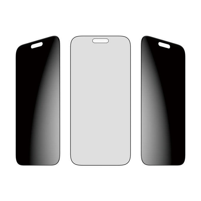 Verre trempé UWF 2-Way Privacy avec Fastfit pour iPhone 17 Pro Max, Noir, PanzerGlass