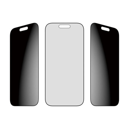 PanzerGlass - Verre trempé UWF 2-Way Privacy avec applicateur pour iPhone 17/16 Pro, noir