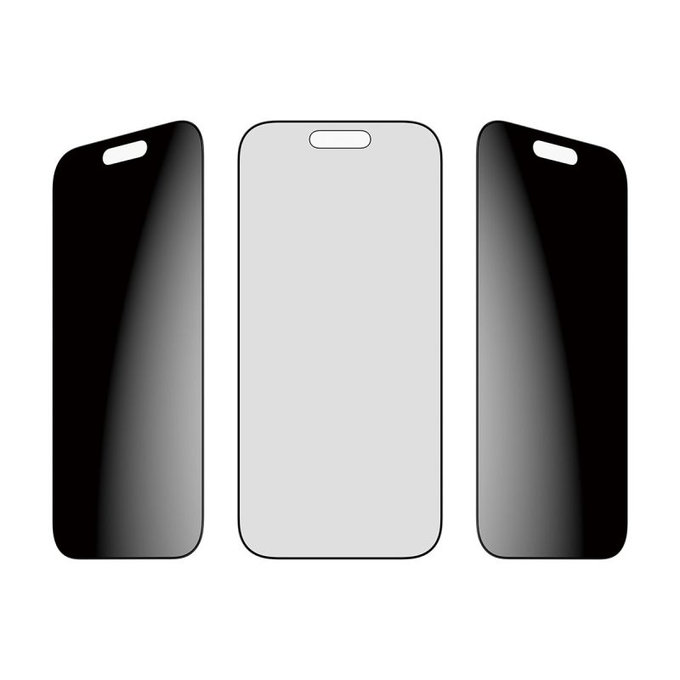 PanzerGlass - Verre trempé UWF 2-Way Privacy avec applicateur pour iPhone 17/16 Pro, noir