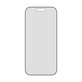 Verre trempé UWF 2-Way Privacy avec Fastfit pour iPhone 17/16 Pro, Noir, PanzerGlass