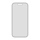 Verre trempé UWF 2-Way Privacy avec Fastfit pour iPhone 17/16 Pro, Noir, PanzerGlass