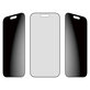 Verre trempé UWF 2-Way Privacy avec Fastfit pour iPhone 17/16 Pro, Noir, PanzerGlass