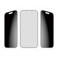 Verre trempé UWF 2-Way Privacy avec Fastfit pour iPhone 17/16 Pro, Noir, PanzerGlass