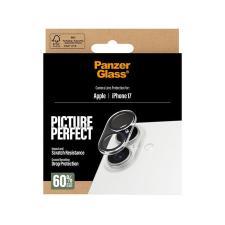 PanzerGlass - Protection d'objectif PicturePerfect pour iPhone 17, clair