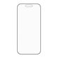 Verre trempé UWF Stealth avec Fastfit pour iPhone 17/16 Pro, Noir, PanzerGlass