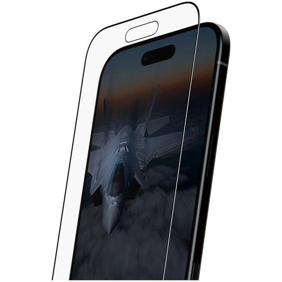 Verre trempé UWF Stealth avec Fastfit pour iPhone 17 Air, Noir, PanzerGlass