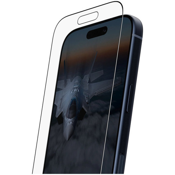 Verre trempé UWF Stealth avec Fastfit pour iPhone 17 Pro, Noir, PanzerGlass