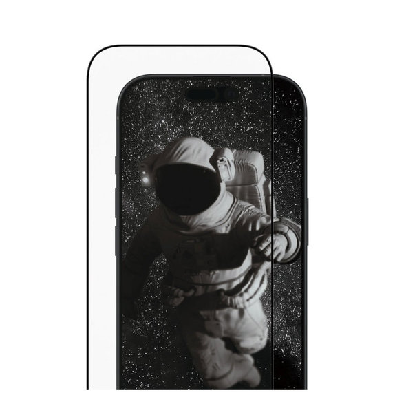 Verre trempé UWF Ceramic II avec Fastfit pour iPhone 17/16 Pro, Noir, PanzerGlass