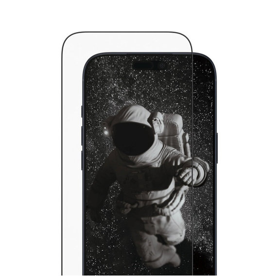 Verre trempé UWF Ceramic II avec applicateur pour iPhone 17 Air, Noir, PanzerGlass