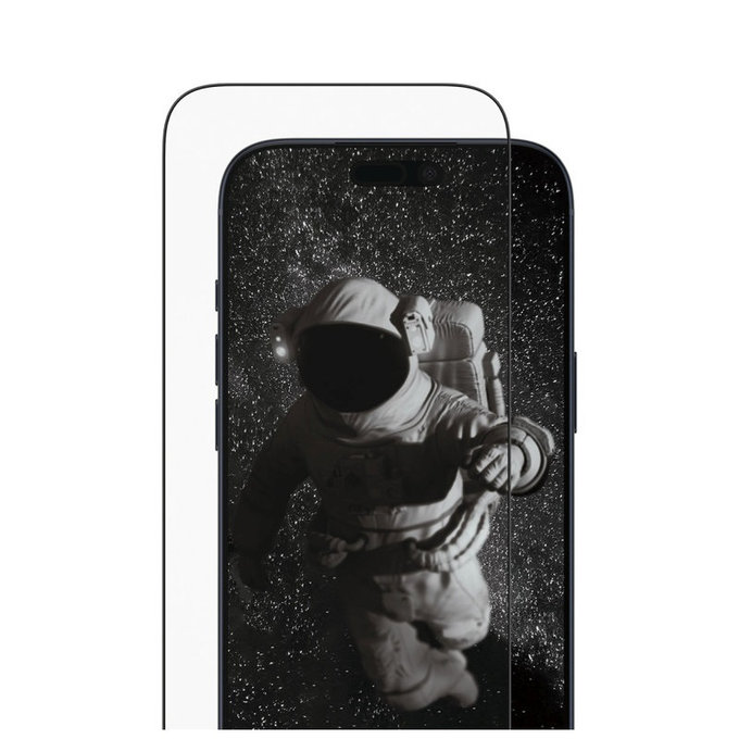Verre trempé UWF Ceramic II avec applicateur pour iPhone 17 Pro Max, Noir, PanzerGlass