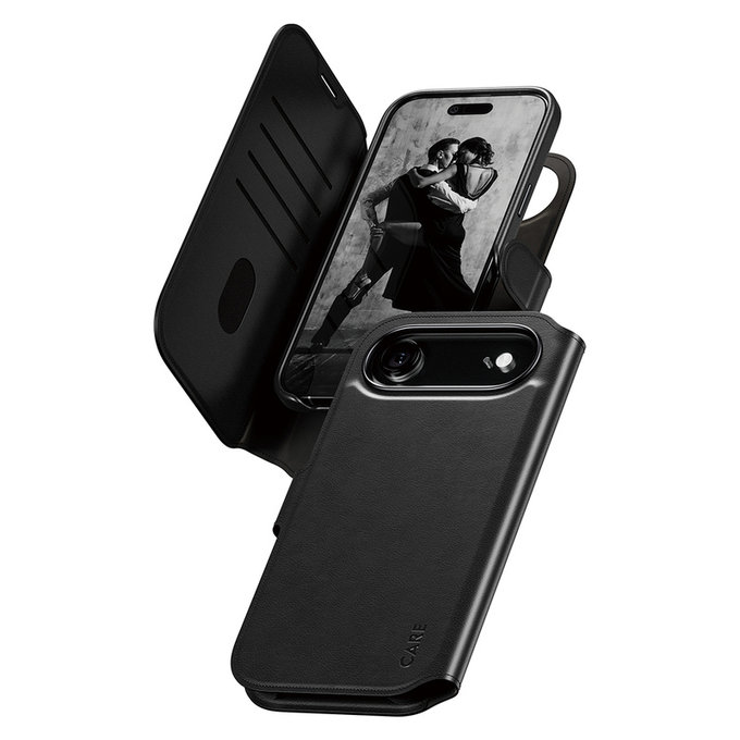 Étui Wallet Tango Two-In-One avec MagSAFE by PanzerGlass pour iPhone Air, Noir, PanzerGlass