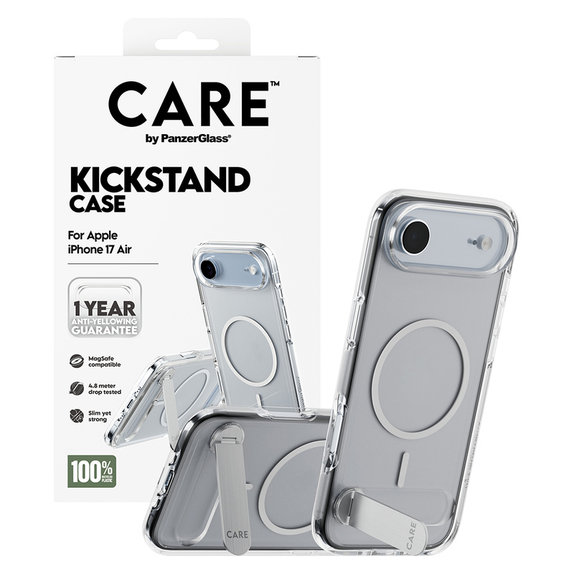 Étui Kickstand pour iPhone Air, Transparent, PanzerGlass