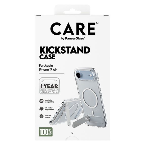 Étui Kickstand pour iPhone Air, Transparent, PanzerGlass