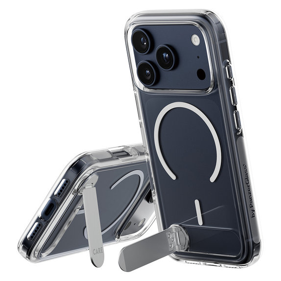 Étui Kickstand pour iPhone 17 Pro, Transparent, PanzerGlass