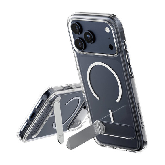 Étui Kickstand pour iPhone 17 Pro Max, transparent, PanzerGlass
